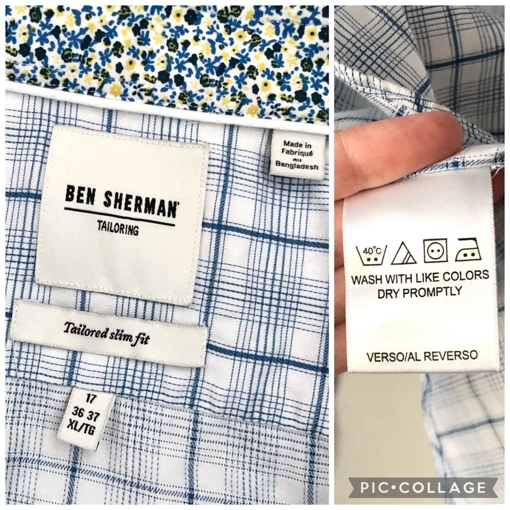 CLOSEOUT \Ben Sherman\• Men’s Tailored Slim Fit Dress Shirt - Picture 16 of 16